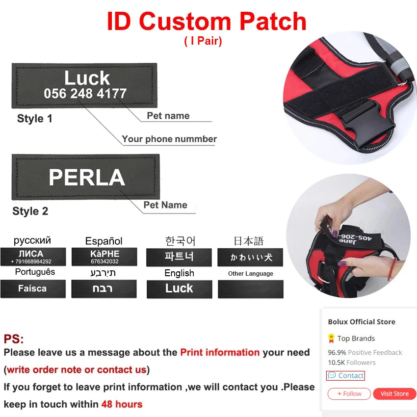 BarkTopia Custom No Pull Harness